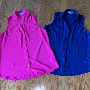 Express sleeveless portofino shirts